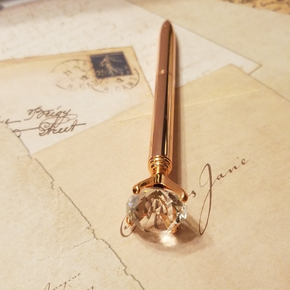 Rose Gold Diamond Pen (NWOT)